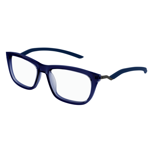 Puma Optical Frame Man Blue Ruthenium Transparent