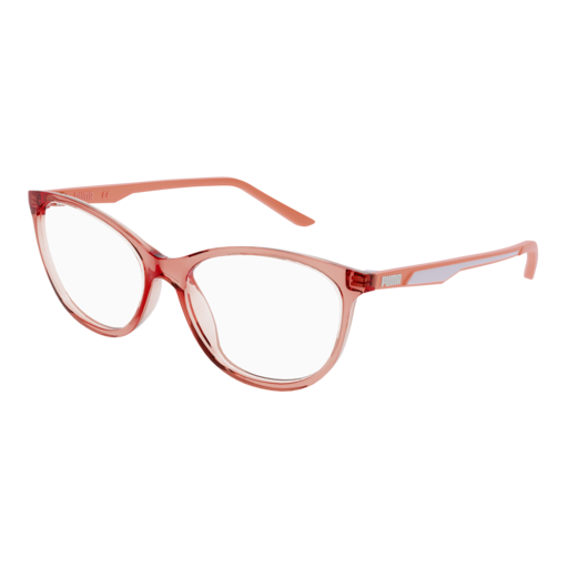 Puma Optical Frame Woman Orange Orange Transparent