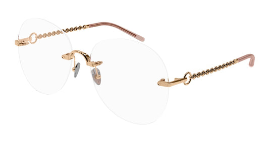 Pomellato Optical Frame Woman Gold Gold Transparent