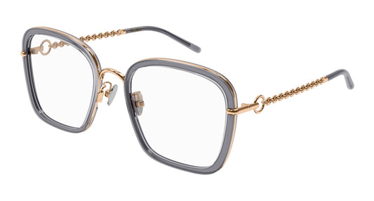 Pomellato Optical Frame Woman Grey Gold Transparent