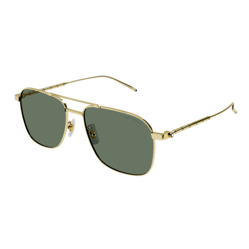 Montblanc Sunglass Man Gold Gold Green