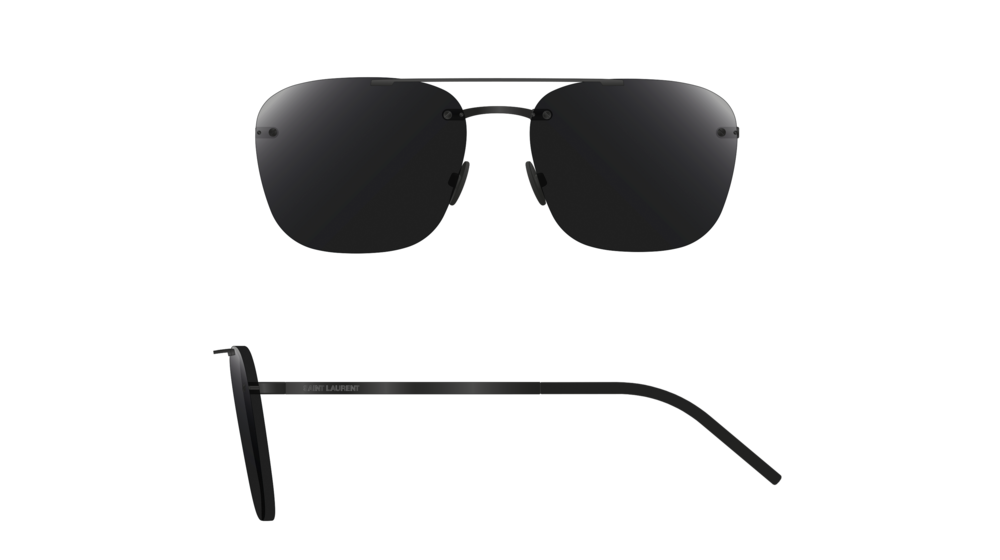 Saint Laurent Sunglass Unisex Black Black Black