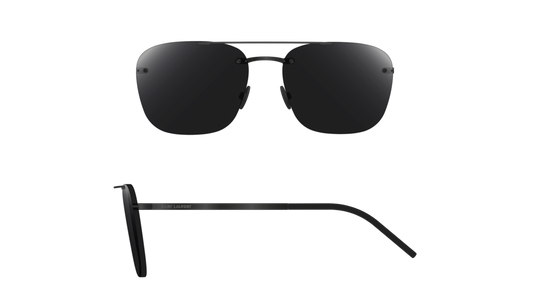 Saint Laurent Sunglass Unisex Black Black Black