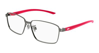 Puma Optical Frame Man Grey Red Transparent