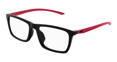 Puma Optical Frame Man Black Red Transparent