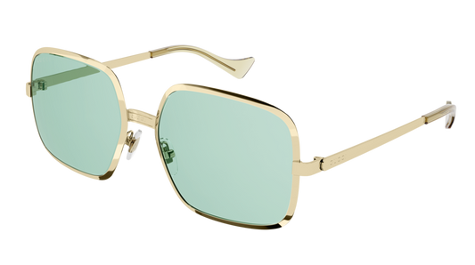 Gucci Sunglass Man Gold Gold Green