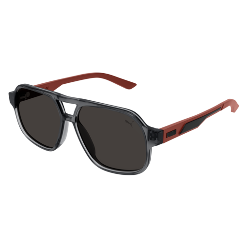 Puma Sunglass Kid Grey Red Smoke