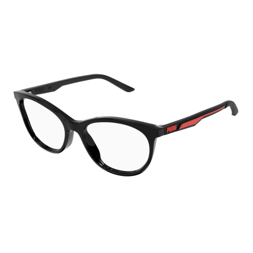 Puma Optical Frame Kid Black Black Transparent