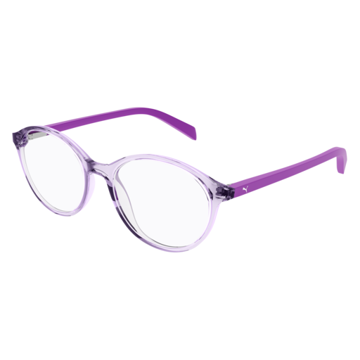 Puma Optical Frame Kid Violet Fuchsia Transparent