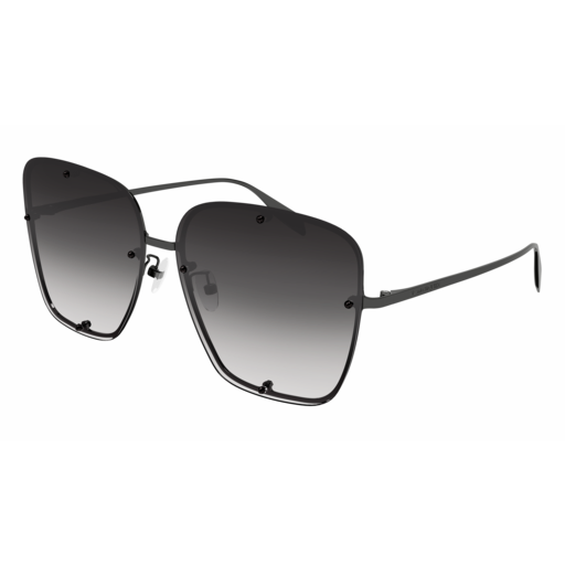 Alexander Mcqueen Sunglass Woman Ruthenium Ruthenium Grey