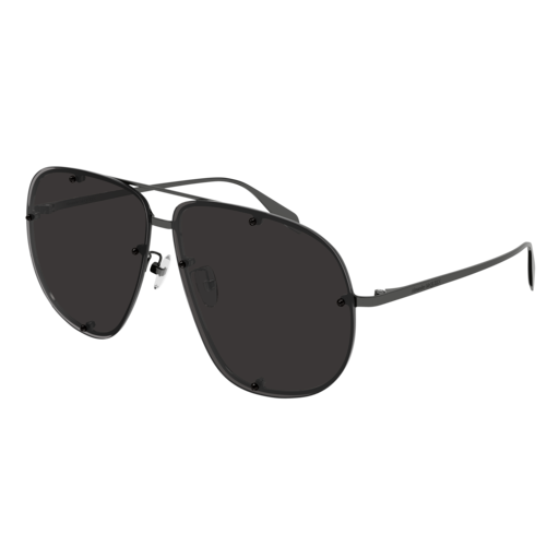 Alexander Mcqueen Sunglass Woman Ruthenium Ruthenium Grey