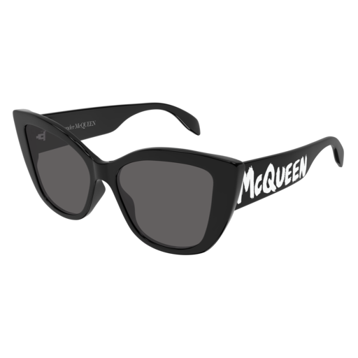 Alexander Mcqueen Sunglass Woman Black Black Grey