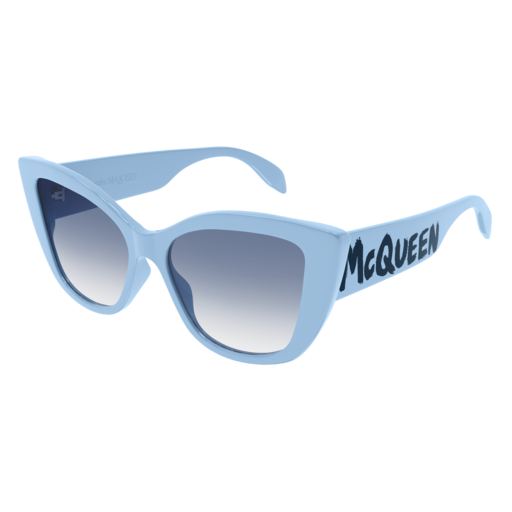 Alexander Mcqueen Sunglass Woman Light Blue Light Blue Light Blue