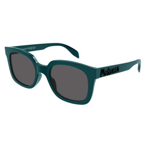 Alexander Mcqueen Sunglass Man Green Green Grey