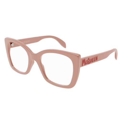 Alexander Mcqueen Optical Frame Woman Pink Pink Transparent