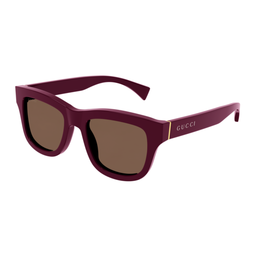 Gucci Sunglass Man Burgundy Burgundy Brown