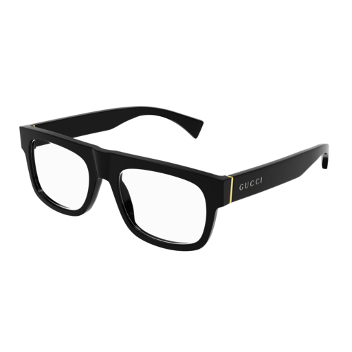 Gucci Optical Frame Man Black Black Transparent