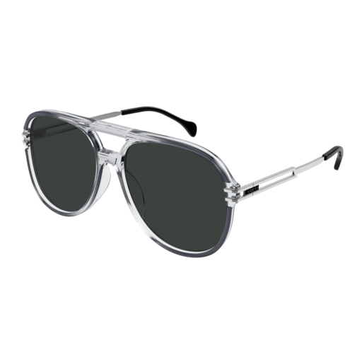 Gucci Sunglass Man Grey Silver Grey