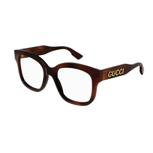 Gucci Optical Frame Woman Havana Havana Transparent