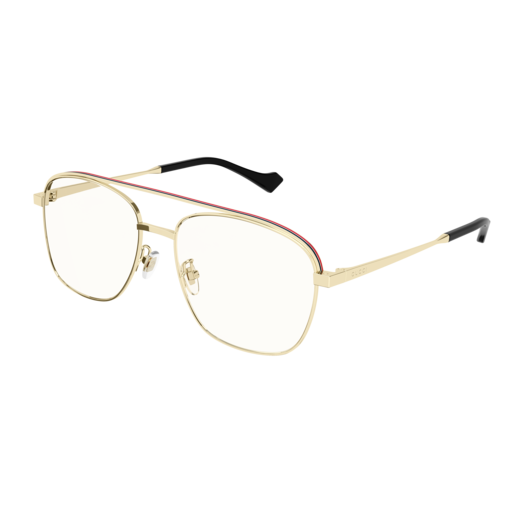 Gucci Optical Frame Man Gold Gold Transparent