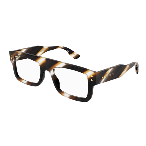 Gucci Optical Frame Man Havana Havana Transparent