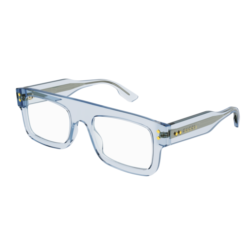 Gucci Optical Frame Man Light Blue Light Blue Transparent