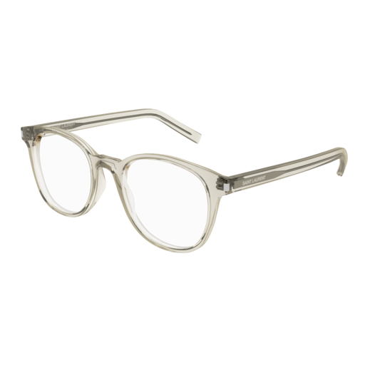 Saint Laurent Optical Frame Unisex Beige Beige Transparent