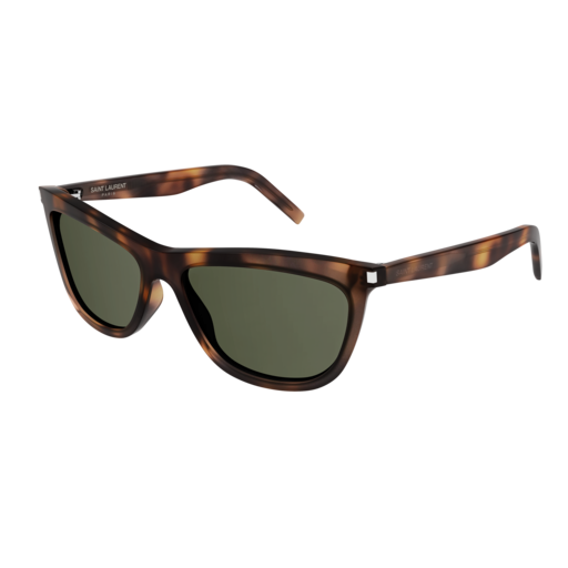 Saint Laurent Sunglass Woman Havana Havana Green