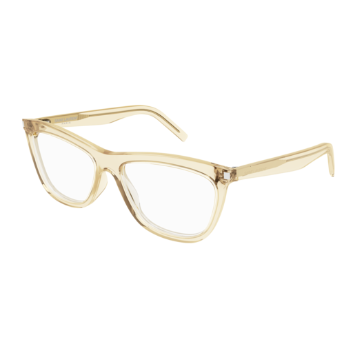 Saint Laurent Optical Frame Woman Yellow Yellow Transparent