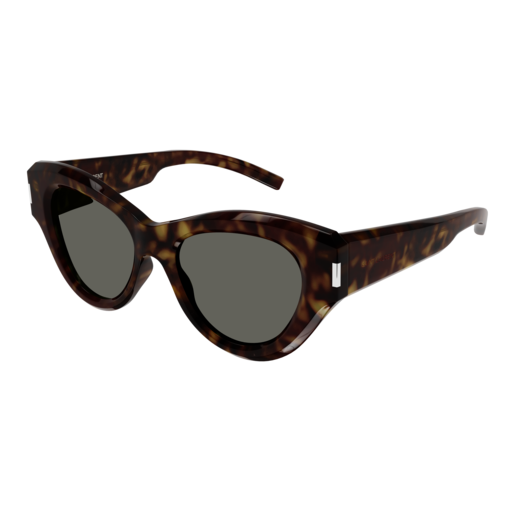 Saint Laurent Sunglass Woman Havana Havana Grey