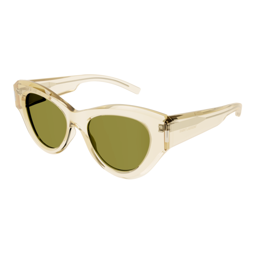 Saint Laurent Sunglass Woman Yellow Yellow Green