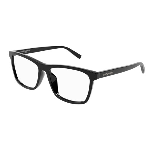 Saint Laurent Optical Frame Man Black Black Transparent