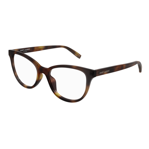 Saint Laurent Optical Frame Woman Havana Havana Transparent