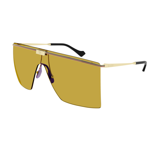 Gucci Sunglass Man Gold Gold Yellow