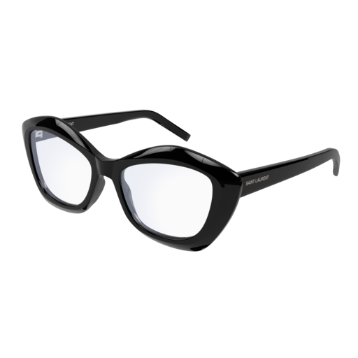 Saint Laurent Optical Frame Woman Black Black Transparent