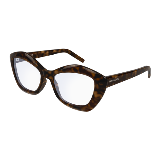 Saint Laurent Optical Frame Woman Havana Havana Transparent