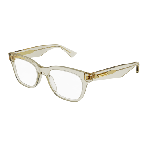 Bottega Veneta Optical Frame Unisex Beige Beige Transparent