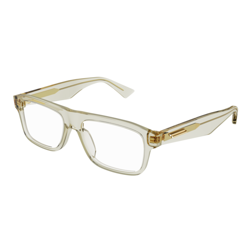 Bottega Veneta Optical Frame Man Beige Beige Transparent