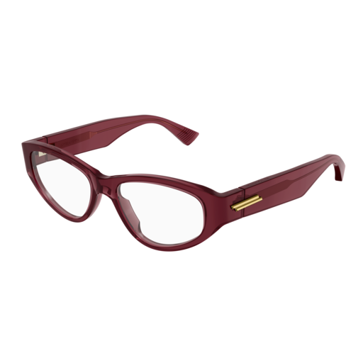 Bottega Veneta Optical Frame Woman Burgundy Burgundy Transparent