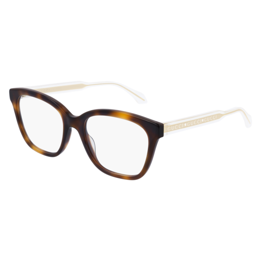 Gucci Optical Frame Woman Havana Crystal Transparent