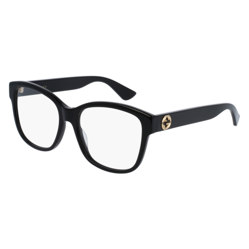 Gucci Optical Frame Woman Black Black Transparent