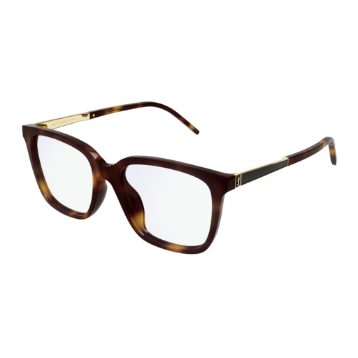 Saint Laurent Optical Frame Woman Havana Havana Transparent