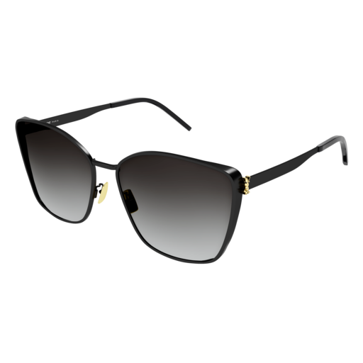 Saint Laurent Sunglass Woman Black Black Grey