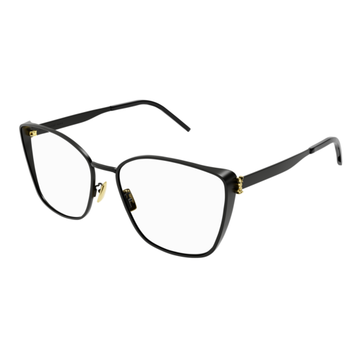 Saint Laurent Optical Frame Woman Black Black Transparent