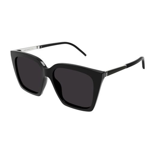 Saint Laurent Sunglass Woman Black Silver Black