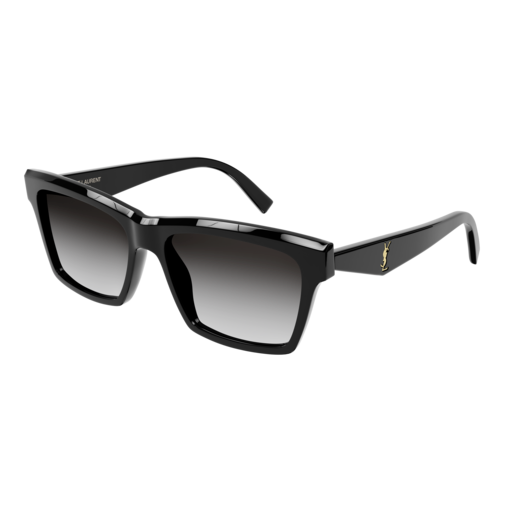 Saint Laurent Sunglass Woman Black Black Grey