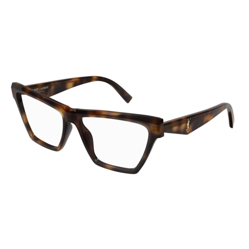 Saint Laurent Optical Frame Woman Havana Havana Transparent