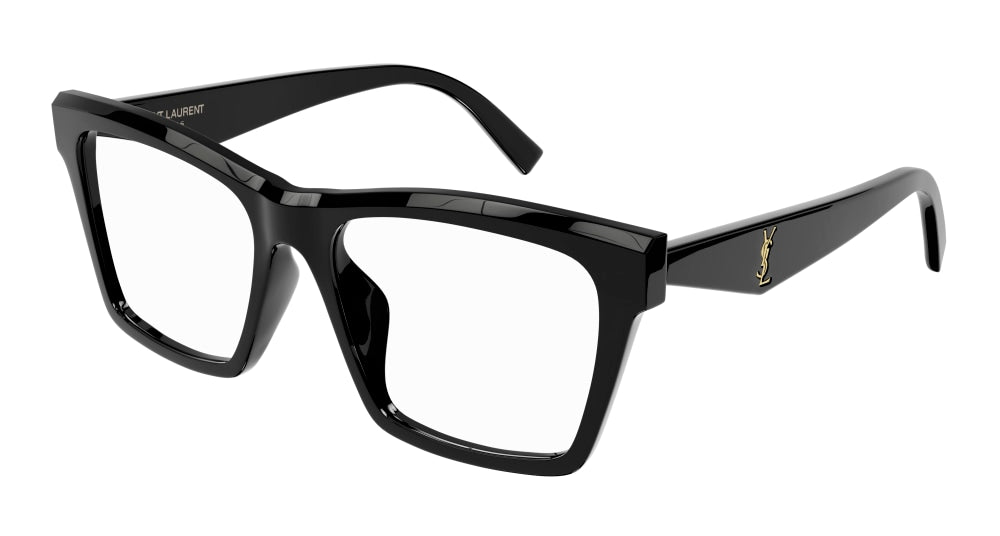 Saint Laurent Optical Frame Woman Black Black Transparent