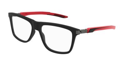 Puma Optical Frame Man Black Red Transparent