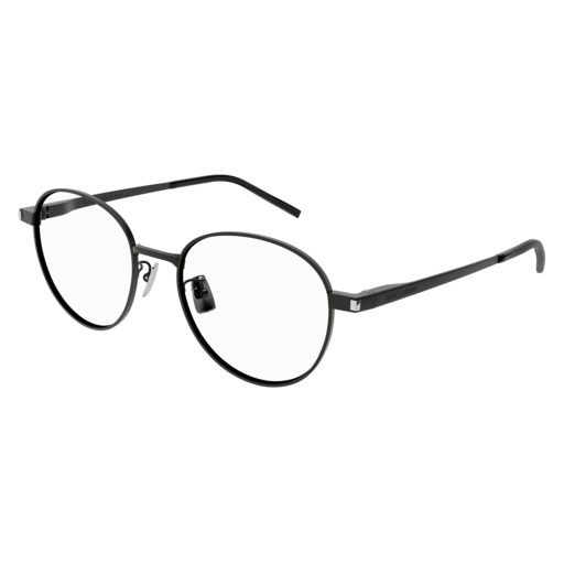 Saint Laurent Optical Frame Unisex Black Black Transparent